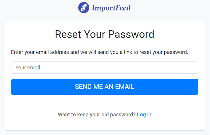 Login - Reset Password