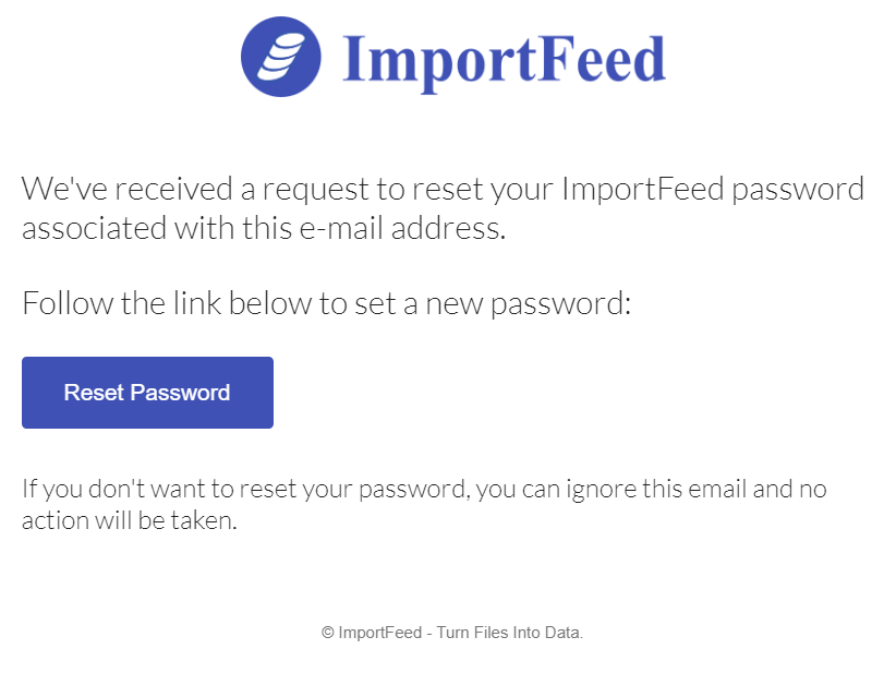 Reset Password - Email Received
